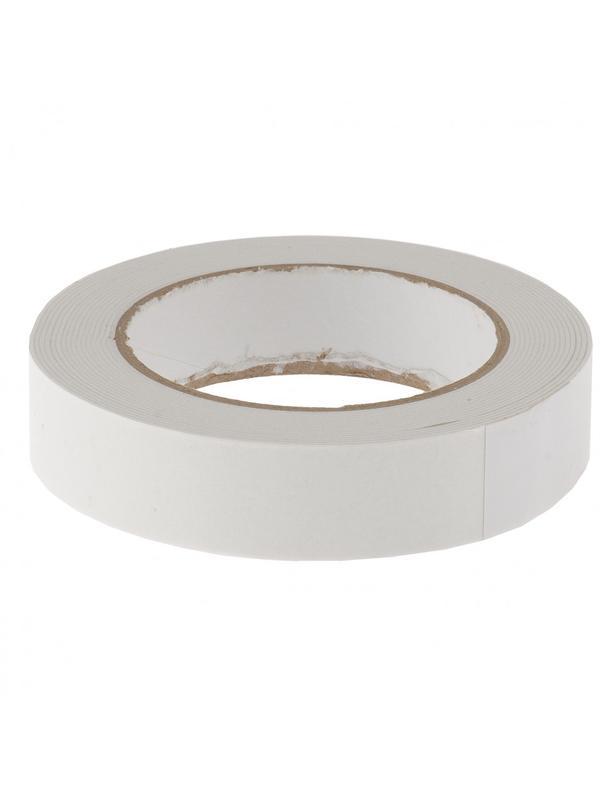 Лента клейкая на вспененной основе, двусторонняя белая 25 мм х 5 м Matrix