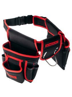 Сумка-пояс двойная, 20 карманов, держатель для молотка Matrix