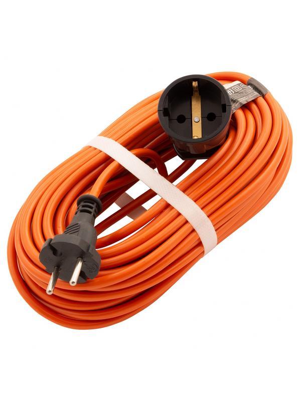 Удлинитель-шнур силовой 20 м, 6А, тип УХз6, ПВС, 1 розетка без заземления Сибртех