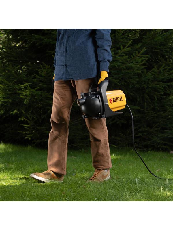 Садовый поверхностный насос GP 600, 600 Вт, 3000 л/ч, подъем 35 м, пластик Denzel