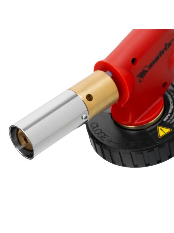 Профессиональная горелка на бутановый баллон, пьезоподжиг, расширенное сопло Matrix