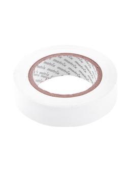 Изолента ПВХ, 15 мм х 10 м, белая, 150 мкм Matrix