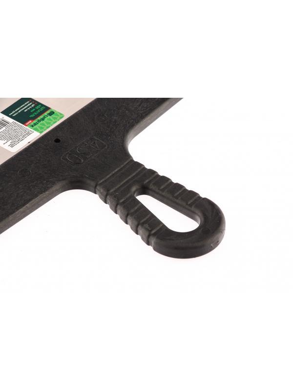 Шпатель из нержавеющей стали, 450 мм, зуб 6 х 6 мм, пластмассовая ручка Сибртех