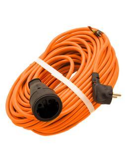 Удлинитель-шнур силовой 30 м, 16А, тип УХ16, ПВС, усиленный, 1 розетка без заземления Сибртех