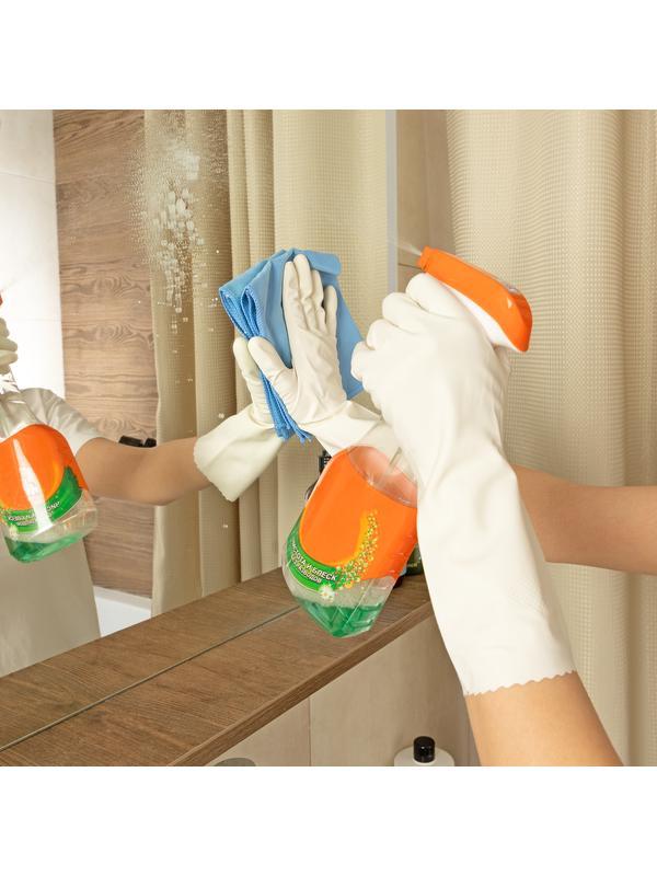 Салфетка из микрофибры для оптики, стекол и зеркал, 350 x 300 мм, синяя, Home Palisad