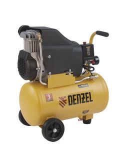 Компрессор воздушный DLC1300/24 безмасляный 1.3 кВт, 24 литра, 206 л/мин Denzel