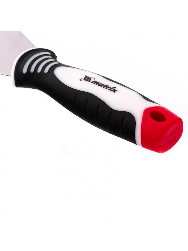 Шпательная лопатка из нержавеющей стали, 100 мм, трехкомпонентная ручка Matrix