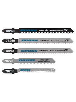 Набор полотен для электролобзика универсальный, 5 шт Gross