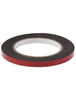 Лента клейкая на вспененной основе, двусторонняя черная усиленная, 9 мм х 5 м Matrix