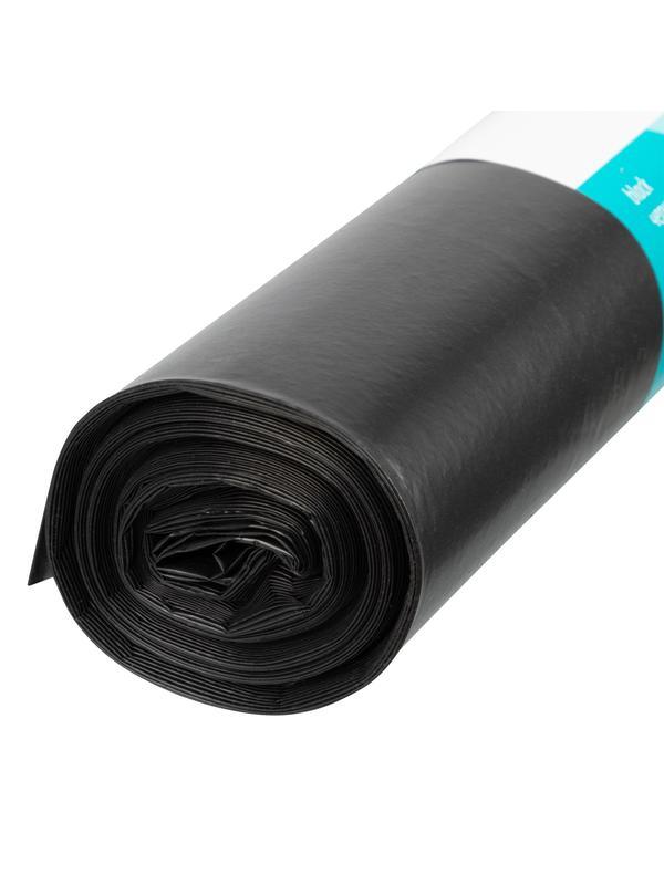 Пакеты для мусора 180 л x 10 шт., ПВД особопрочные черные, длинный ролик, Home Palisad