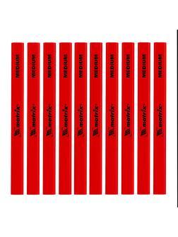 Набор карандашей малярных прямоугольных с точилкой в тубе, 175 мм, 10 шт Matrix
