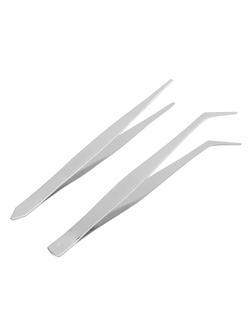 Набор пинцетов из нержавеющей стали, 2 шт, Sparta