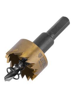 Коронка по металлу HSS, 26 мм, нитридтитановое покрытие Denzel