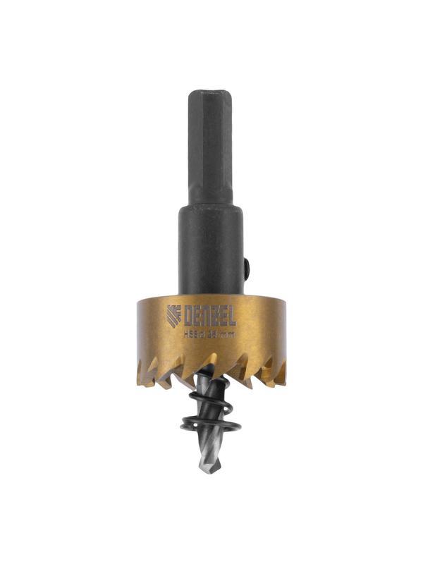 Коронка по металлу HSS, 26 мм, нитридтитановое покрытие Denzel