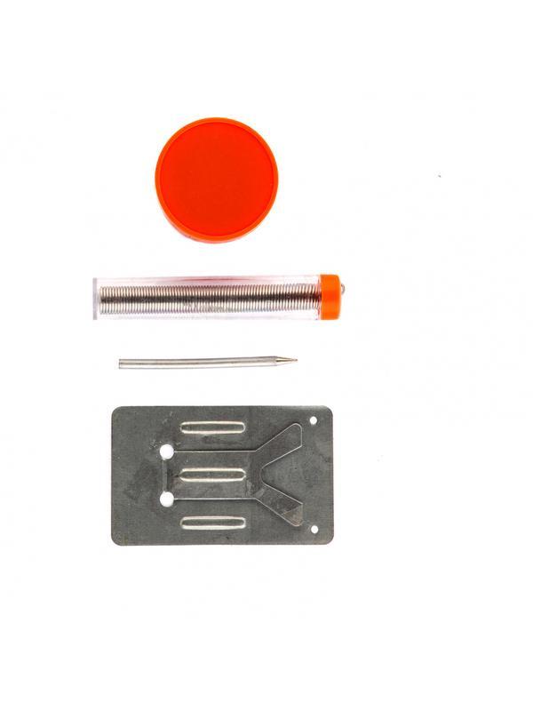 Набор для пайки, 5 предметов: паяльник 30 Вт, подставка, жало, паста, припой Sparta