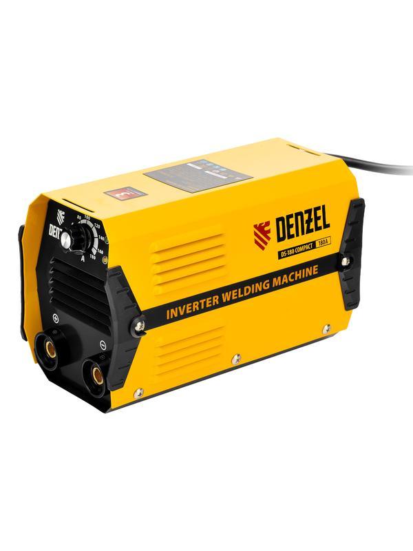 Аппарат инверторный дуговой сварки DS-180 Compact, 180 А, ПВ 70%, диаметр электрода 1.6-4 мм Denzel
