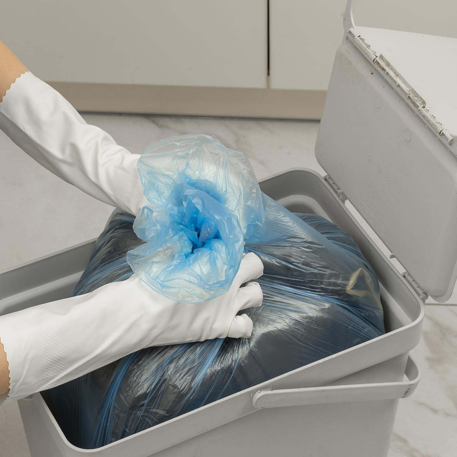 Пакеты для мусора 30 л x 30 шт. голубые, Home Palisad