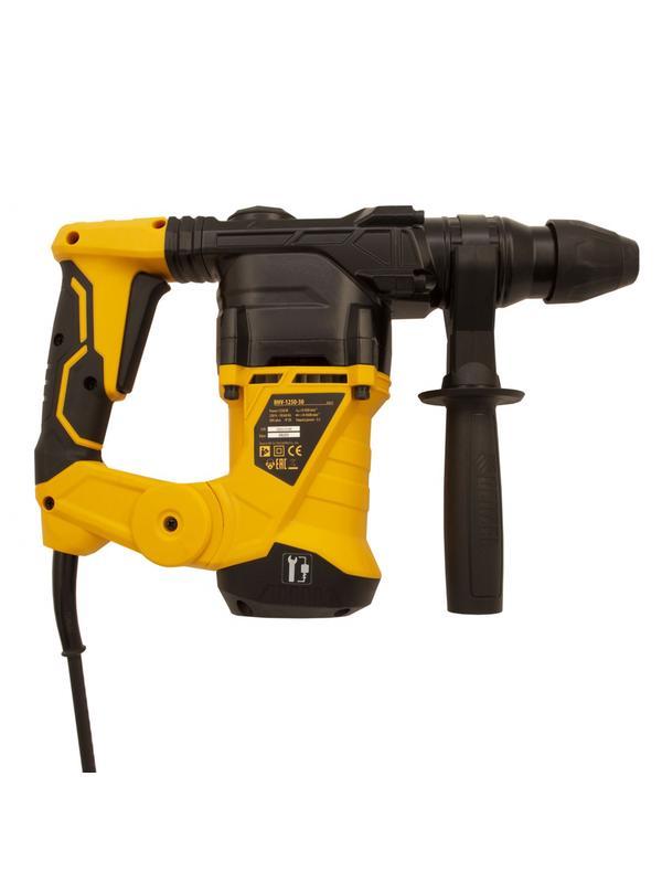 Перфоратор электрический RHV-1250-30, SDS-plus, 1250 Вт, 5 Дж, 3 плюс 1 режим Denzel