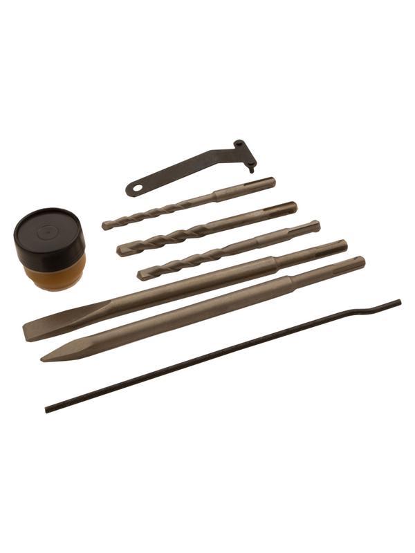 Перфоратор электрический RHV-1250-30, SDS-plus, 1250 Вт, 5 Дж, 3 плюс 1 режим Denzel