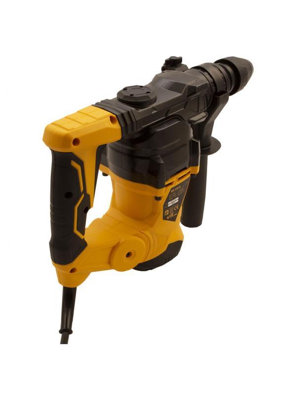 Перфоратор электрический RHV-1250-30, SDS-plus, 1250 Вт, 5 Дж, 3 плюс 1 режим Denzel