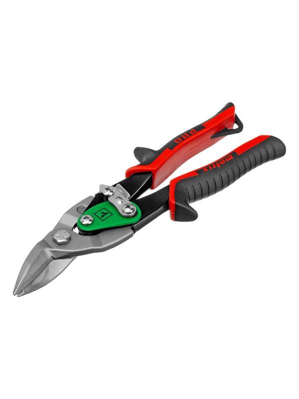 Ножницы по металлу, 250 мм, правый рез, сталь CRMO, двухкомпонентные рукоятки, PRO Matrix