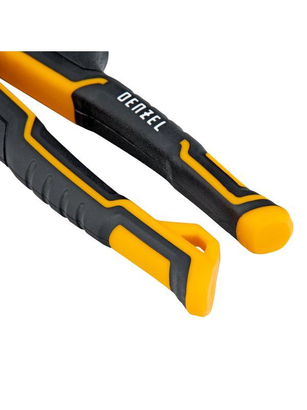 Ножницы по металлу, 270 мм, прямой и правый рез, сталь-СrMo, трехкомпонентные рукоятки Denzel