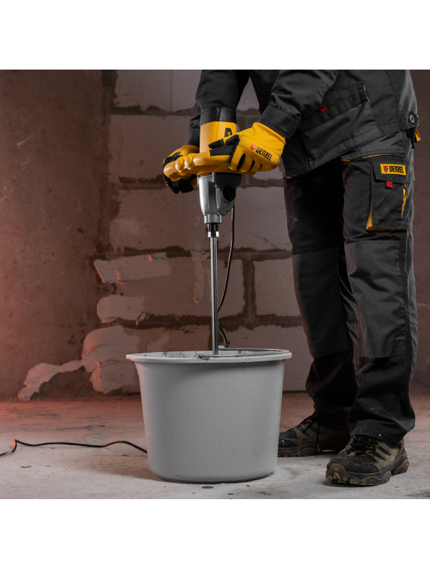 Миксер строительный EM-1-1600, 1600 Вт, 180-460/300-750 об/мин Denzel