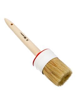 Кисть круглая №20 (65 мм), натуральная щетина, деревянная ручка MTX