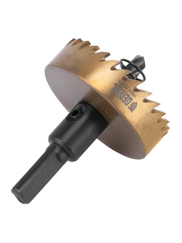 Коронка по металлу HSS, 50 мм, нитридтитановое покрытие Denzel