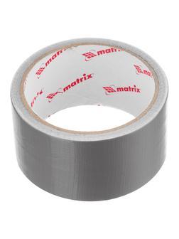 Лента клейкая армированная, влагостойкая, 48 мм х 10 м, серебристая Matrix