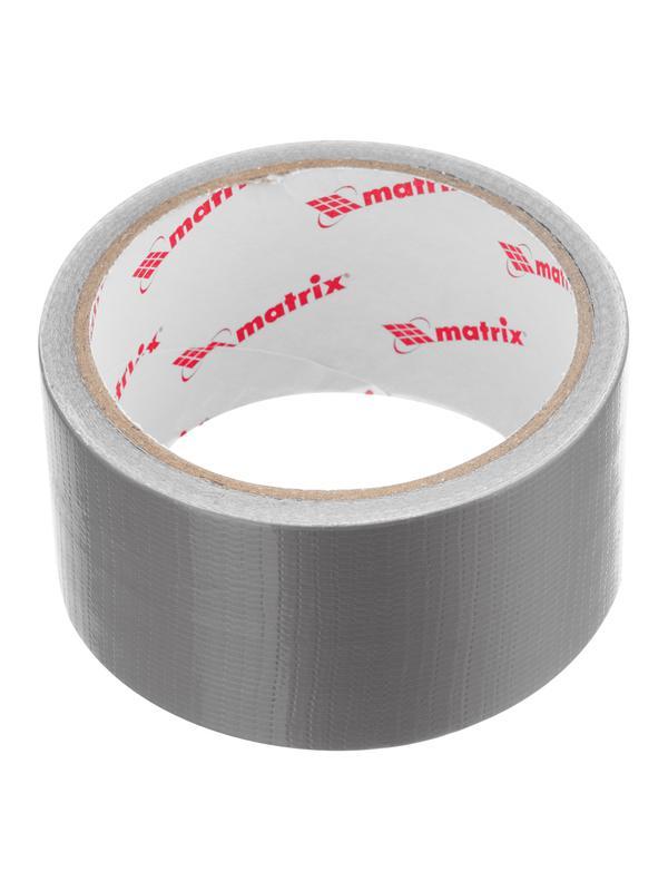 Лента клейкая армированная, влагостойкая, 48 мм х 10 м, серебристая Matrix