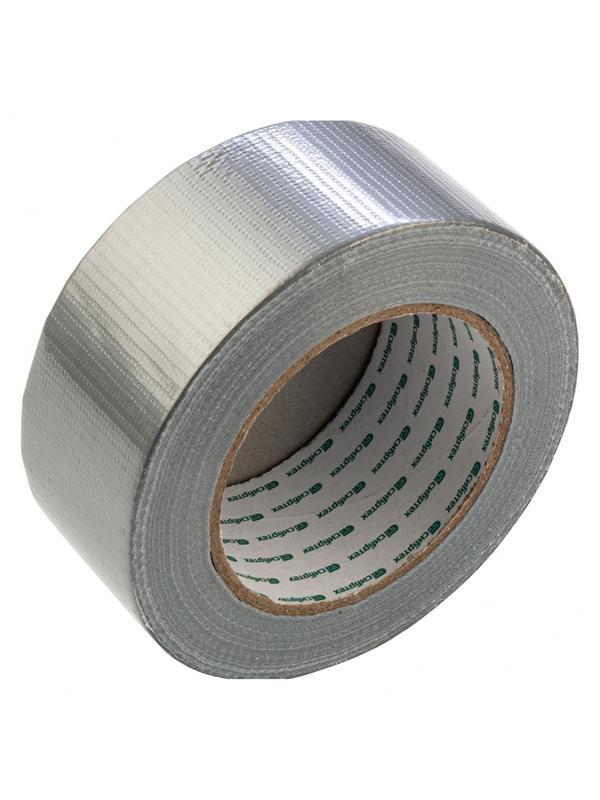 Лента клейкая армированная, 48 мм х 40 м, серебро Сибртех