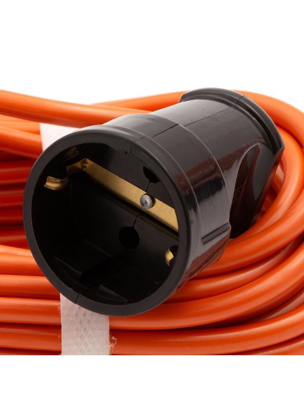 Удлинитель-шнур силовой 10 м, 6А, тип УХз6, ПВС, 1 розетка без заземления Сибртех