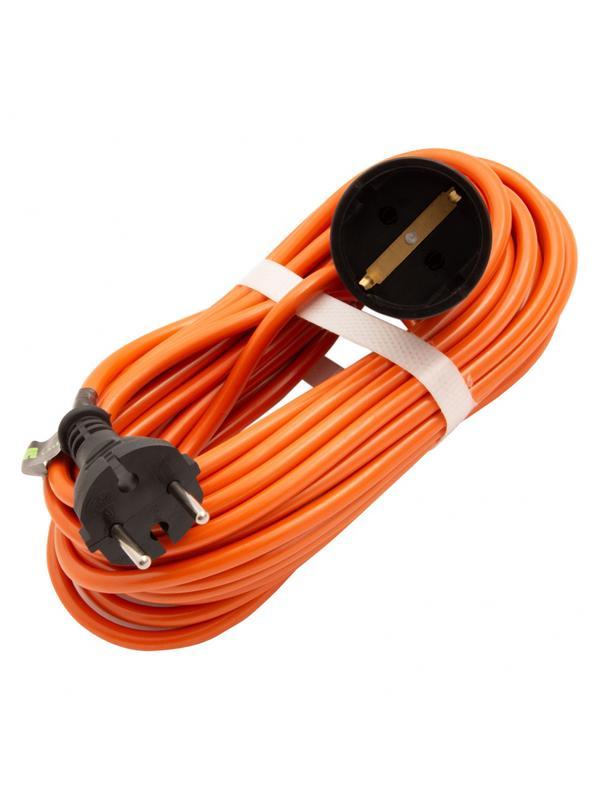 Удлинитель-шнур силовой 10 м, 6А, тип УХз6, ПВС, 1 розетка без заземления Сибртех