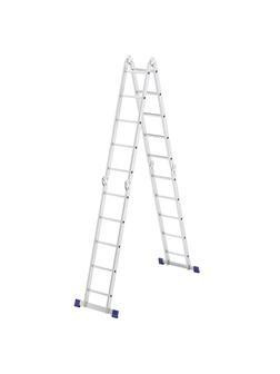 Лестница шарнирная алюминиевая, 4 х 5 ступеней, Россия, Сибртех