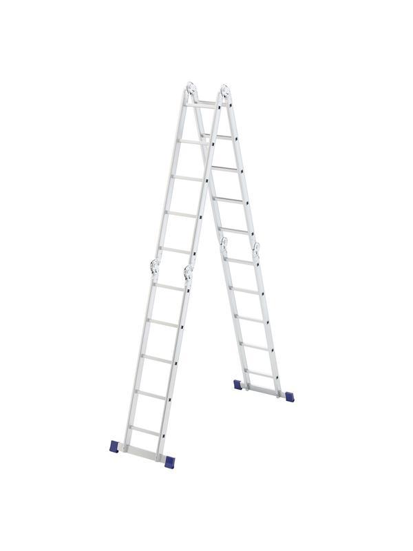 Лестница шарнирная алюминиевая, 4 х 5 ступеней, Россия, Сибртех