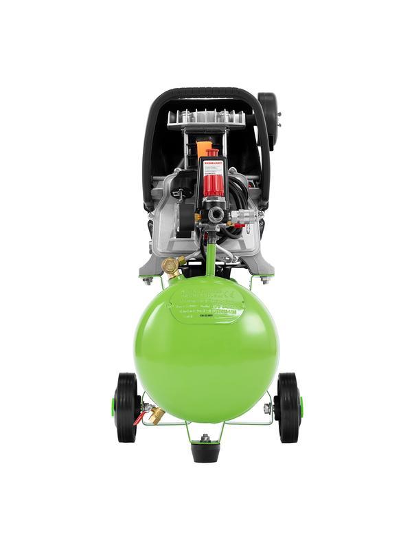 Компрессор воздушный КК-1100/22, 1, 1 кВт, 135 л/мин, 22 л, прямой привод, масляный Сибртех