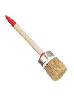 Кисть круглая, Профи №12 (45 мм), натуральная щетина, деревянная ручка MTX