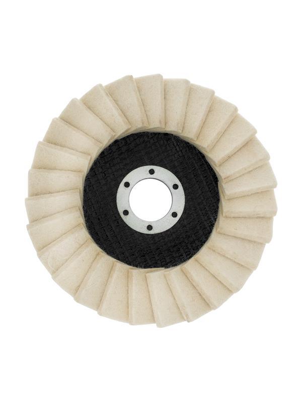 Круг полировальный лепестковый из натурального войлока 125 х 22.2 мм Matrix