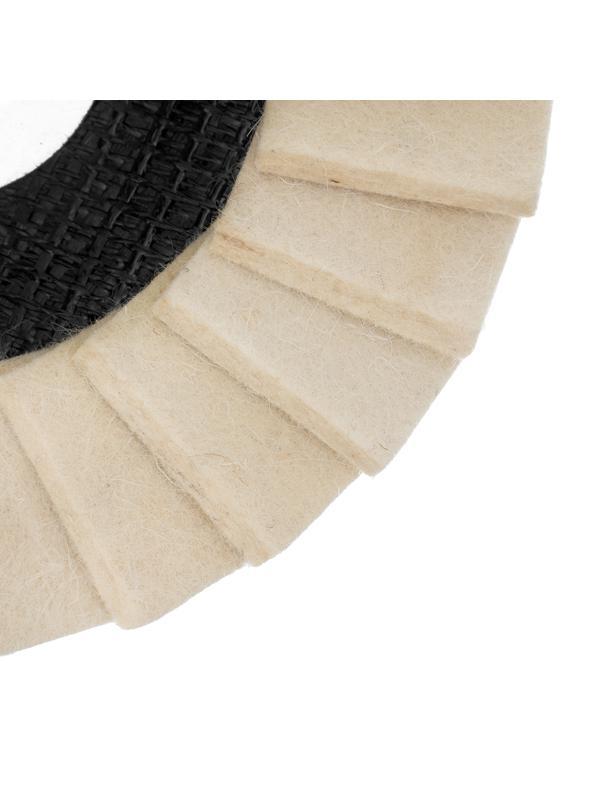 Круг полировальный лепестковый из натурального войлока 125 х 22.2 мм Matrix