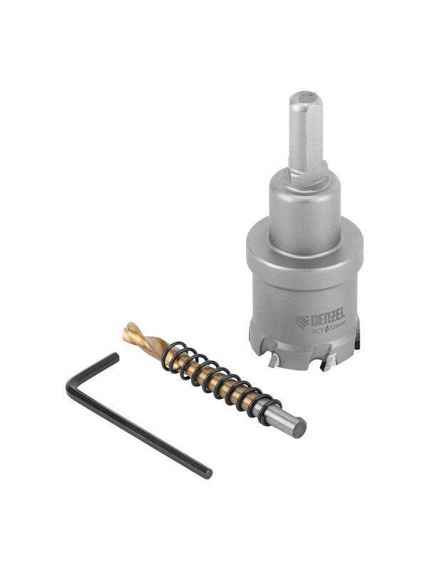 Коронка по металлу твердосплавная, 32 мм Denzel