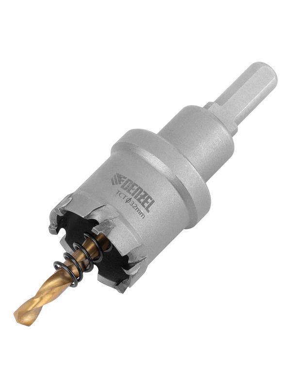 Коронка по металлу твердосплавная, 32 мм Denzel