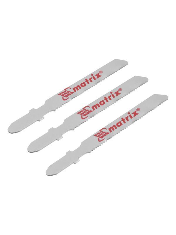 Полотна для электролобзика по дереву, 3 шт, 50 х 1.2 мм, HCS, EU- хвостовик Matrix