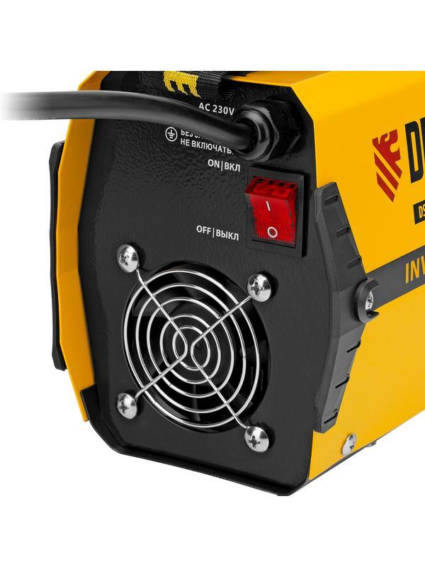 Аппарат инверторный дуговой сварки DS-230 Compact, 230 А, ПВ 70%, диаметр электрода 1.6-5 мм Denzel
