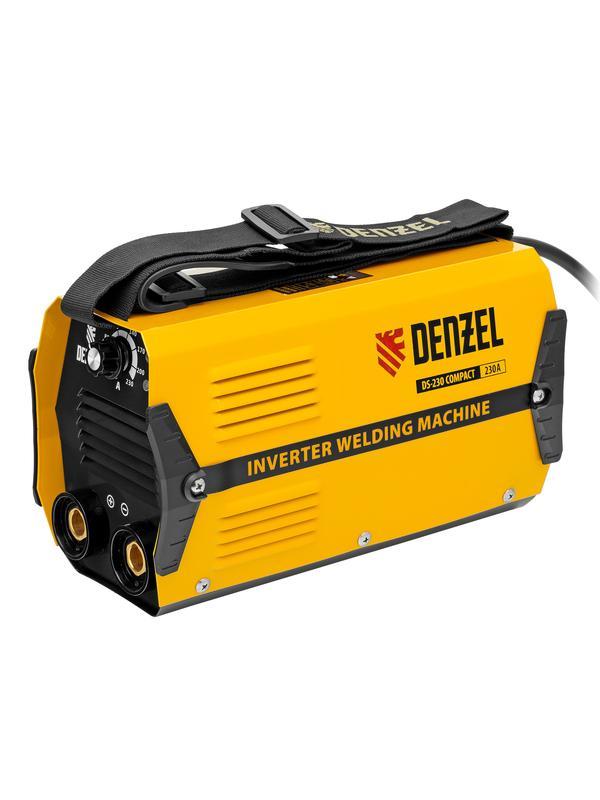 Аппарат инверторный дуговой сварки DS-230 Compact, 230 А, ПВ 70%, диаметр электрода 1.6-5 мм Denzel