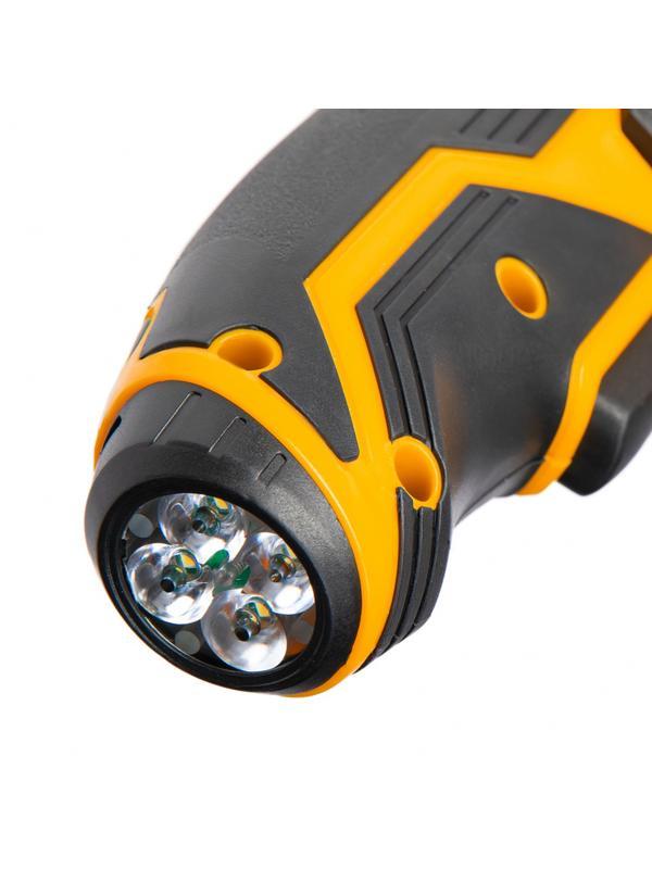 Отвертка аккумуляторная CSL-3.6-01, Li-Ion, 3.6 В, 1.3 А*ч, 200 об/мин, с аксессуарами Denzel