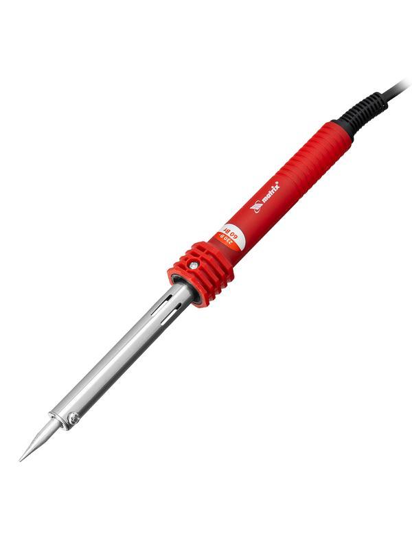 Паяльник, пластиковая рукоятка, медный наконечник с долговечным защитным покрытием, 220 В, 60 W Matrix