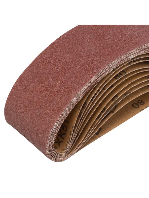 Лента абразивная бесконечная, P 80, 75 х 533 мм, 10 шт Matrix