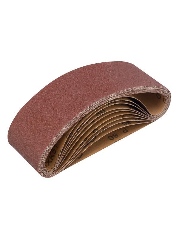 Лента абразивная бесконечная, P 80, 75 х 533 мм, 10 шт Matrix