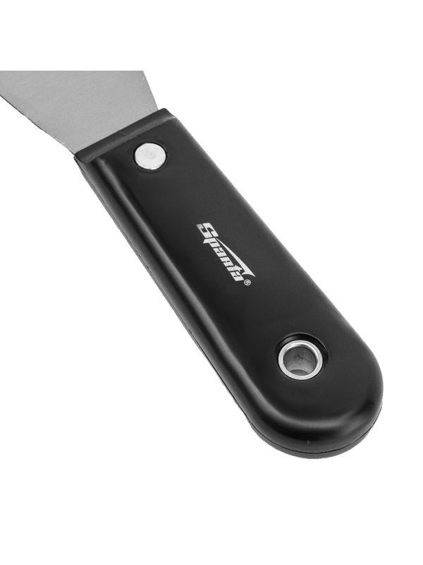 Шпательная лопатка стальная, 50 мм, полированная, пластмассовая ручка Sparta